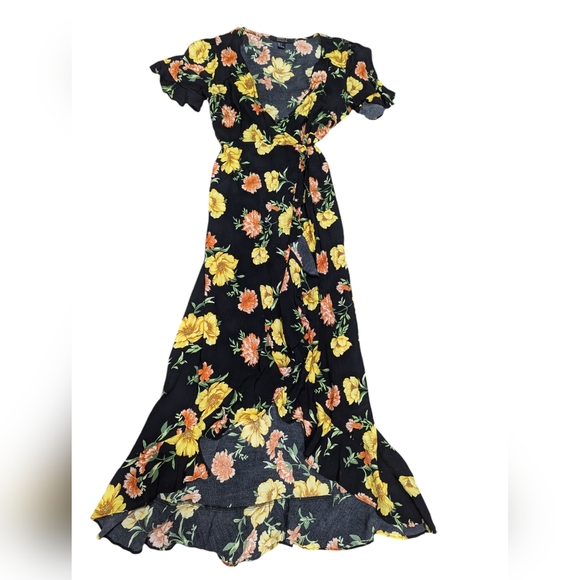 Forever 21 wrap dress high low - Picture 1 of 4